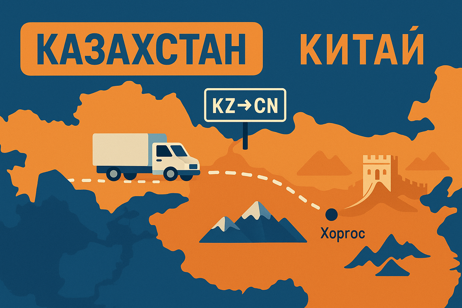 Китай → Казахстан